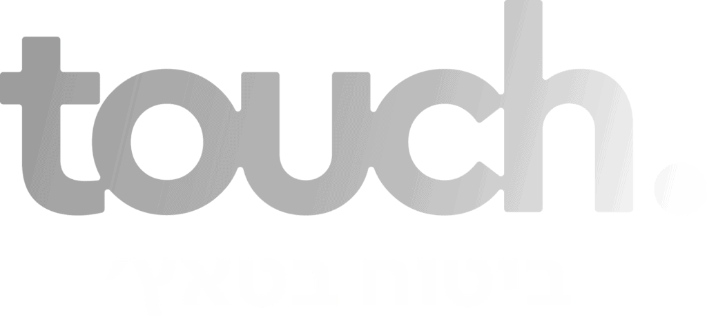 touch logo white